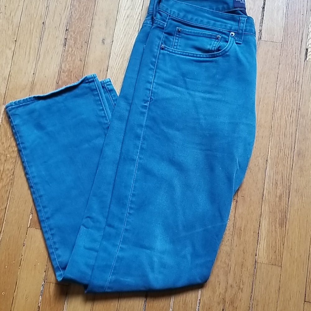 Lucky brand 121 slim Teal 32 x32